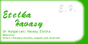 etelka havasy business card